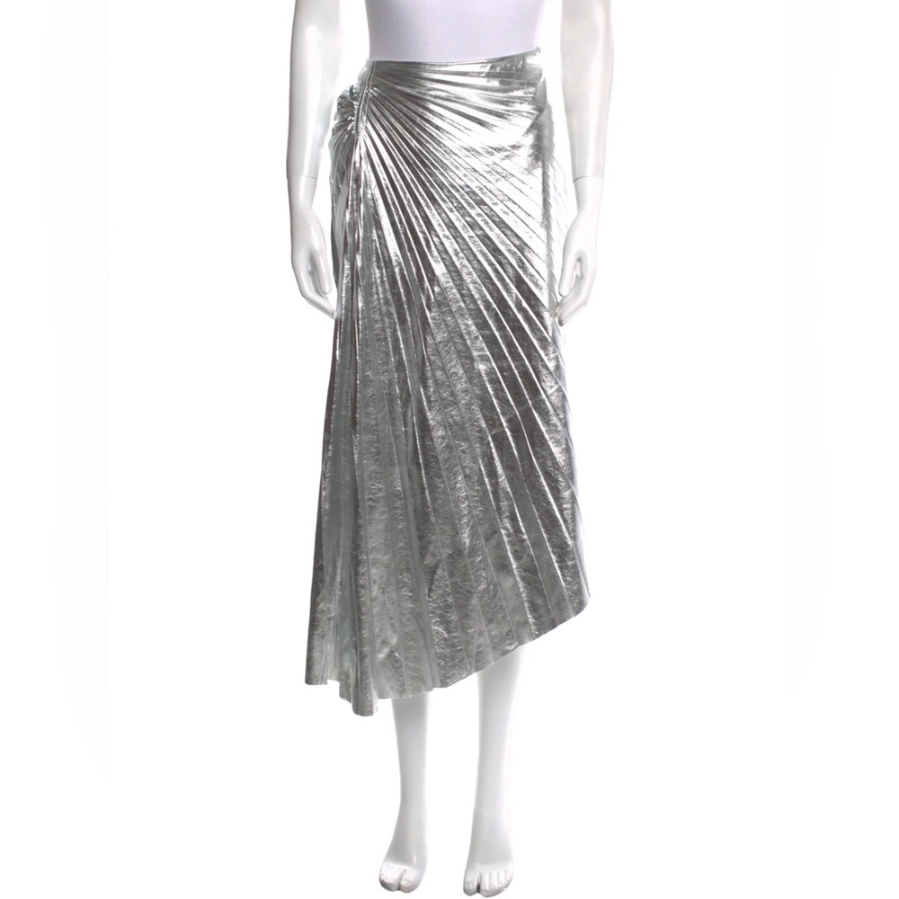 A.L.C. Silver Asymmetrical Skirt